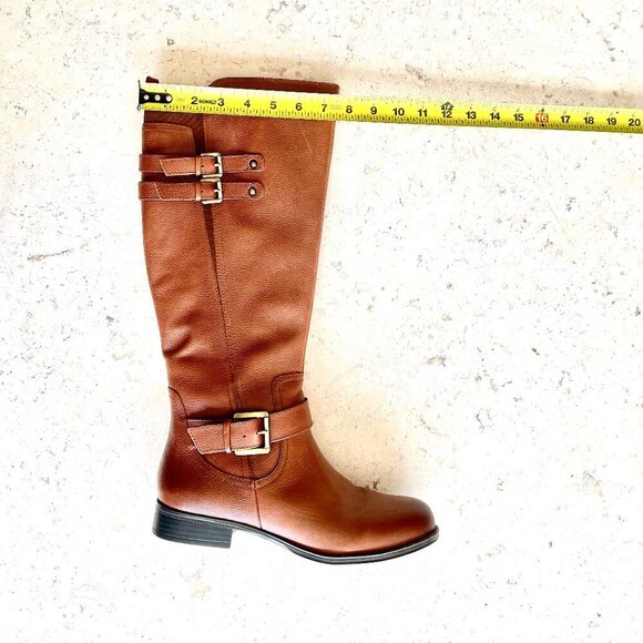 Naturalizer Womens Jessie Knee High Leather Riding Boots Brown, Size 8W - Picture 14 of 14